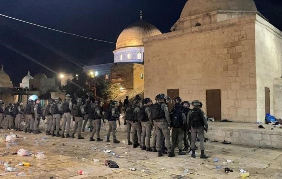 قوات الاحتلال تعتدي على المسجد الأقصى 2023