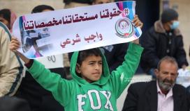 غزة وقفة احتجاجية للهيئة الوطنية العليا للمطالبة بحقوق فقراء ومنتفعي الشؤون أمام مقر undp (4).jpeg