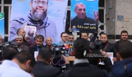 وقفة في غزة تضامناً مع الأسيرين الشيخ خضر عدنان ووليد دقة (9).JPG