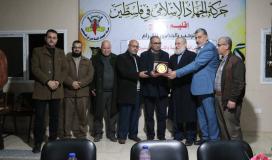 الجهاد الاسلامي برفح تستقبل وفود من فصائلية للتهنئة بنجاح العملية الانتخابية
