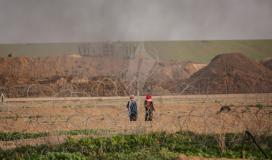 الاحتلال يطلق قنابل الغاز تجاه الأراضي الزراعية شمال بيت حانون