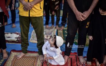 صلاة عيد الفطر المبارك من مدينة خانيونس جنوب قطاع غزة