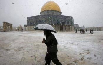 الثلوج في القدس.