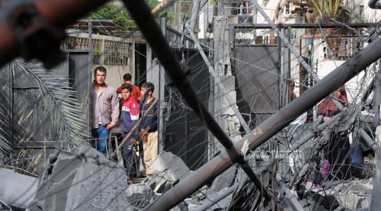 أثار الدمار شمال قطاع غزة جراء القصف الأسرائيلي في اليوم الثالث للعدوان (8).JPG